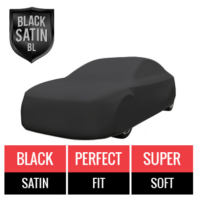 Black Satin BL - Black Car Cover for Cadillac DeVille 1997 Sedan 4-Door