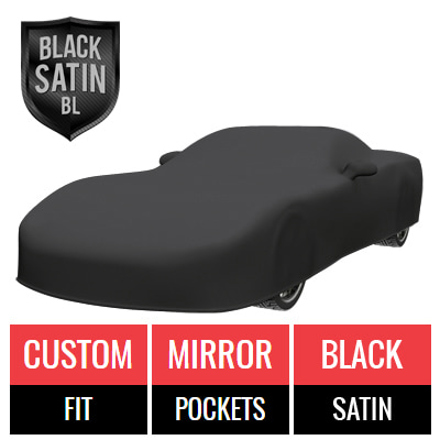 Black Satin BL - Black Car Cover for Chevrolet Corvette 2000 Convertible 2-Door