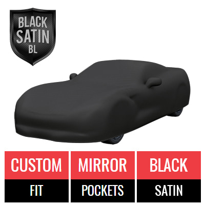 Black Satin BL - Black Car Cover for Chevrolet Corvette Stingray 2014 Convertible 2-Door