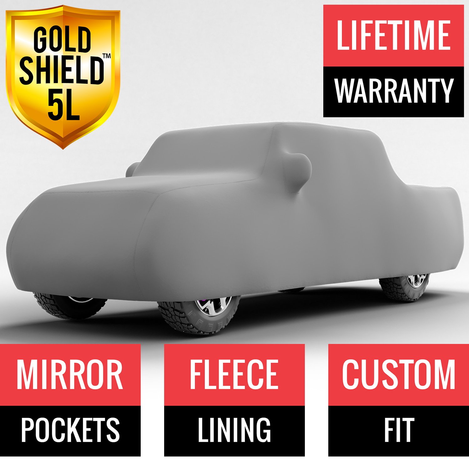 Gold Shield 5L - Car Cover for Jeep Gladiator 2020 Crew Cab Pickup 5.0 Feet Bed