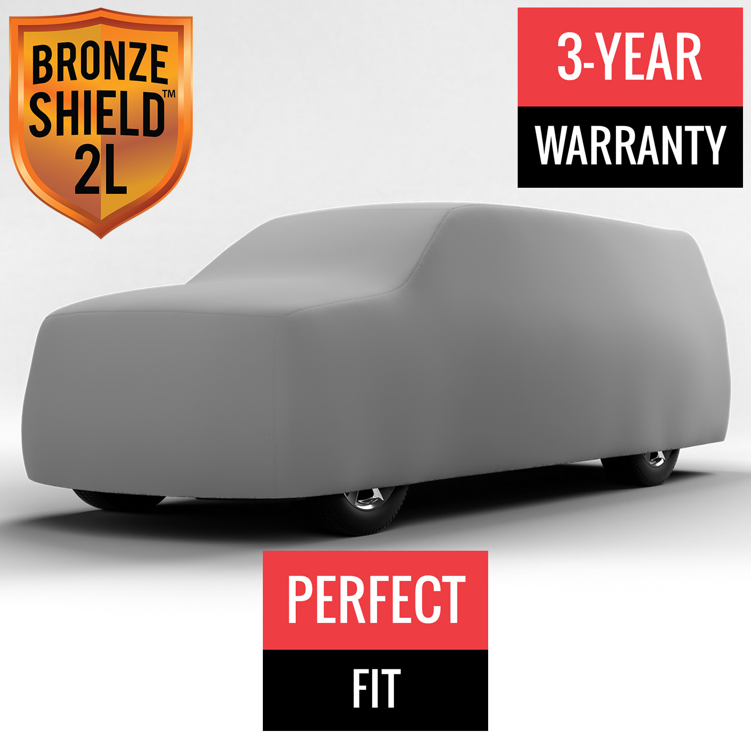 Bronze Shield 2L - Car Cover for Dodge Ram 1500 SRT-10 2006 Quad Cab Pickup 6.5 Feet Bed with Camper Shell